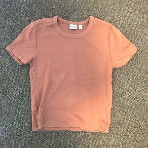 Aritzia Orange Short Sleeve Tee